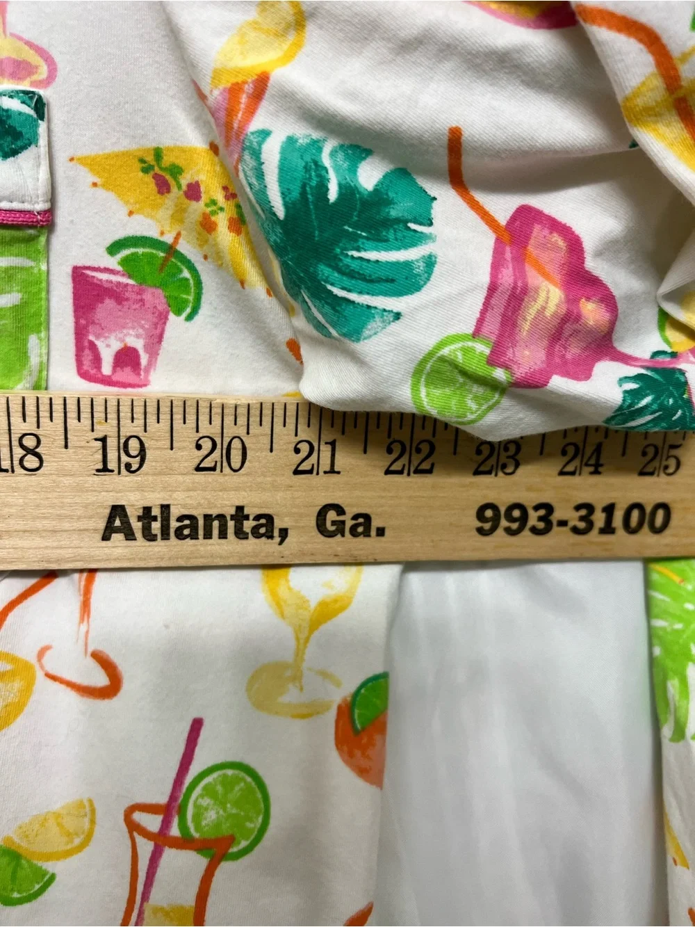 BedHead PJs Tropical Cocktail Monstera Pajama Set Cotton Size L
